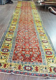 Antique Persian Bijar Runner Gallery Carpet - 3965967