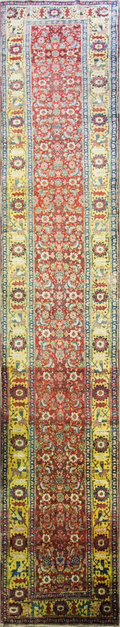 Antique Persian Bijar Runner Gallery Carpet - 4085930