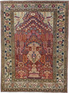 Antique Persian Farahan Rug 4 9 x 6 7  - 4406147