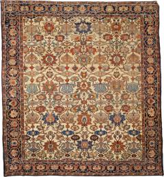 Antique Persian Farahan Rug 8 6 x 9 5  - 4297341