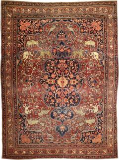 Antique Persian Farahan Sarouk Rug 7 3 x 10 0  - 4297336