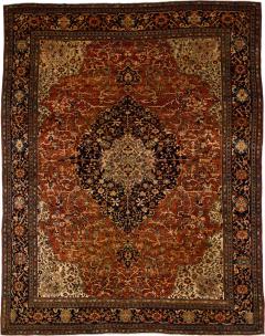 Antique Persian Farahan Sarouk Rug 8 9 x 11 6  - 4332305