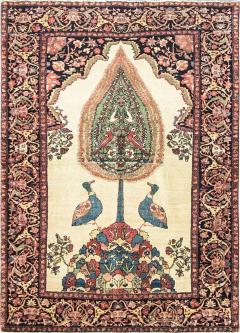 Antique Persian Feraghan Sarouk Tree Of Life Rug - 4359556