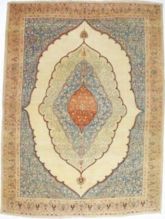 Antique Persian Haji Jailli Tabriz Rug 8 7 x 11 8  - 4298381