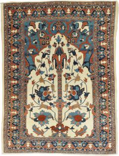 Antique Persian Haji Jalili Tabriz Rug 4 6 x 6 2  - 4297357
