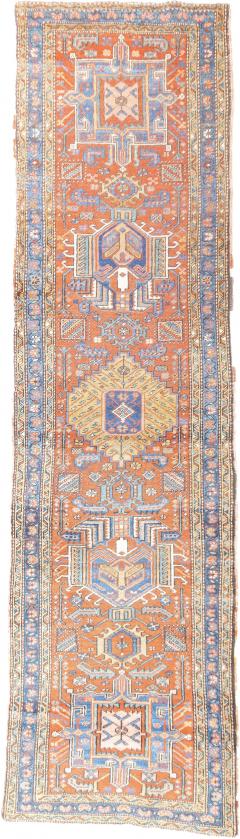 Antique Persian Heriz Rug 3 x 11  - 4297255