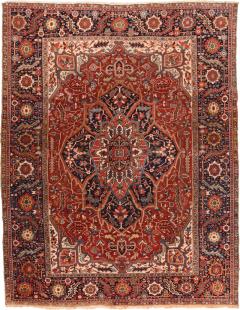 Antique Persian Heriz Rug 85 x 110 - 4277375