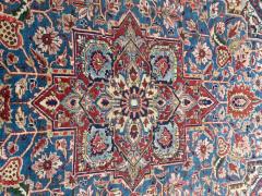 Antique Persian Heriz Serapi Carpet Light Blue c 1910s - 3971233