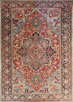 Antique Persian Heriz Serapi Carpet Painting For Floor - 4099388