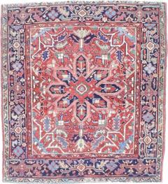 Antique Persian Heriz Wool Rug 3 11 x 4 4  - 4553440