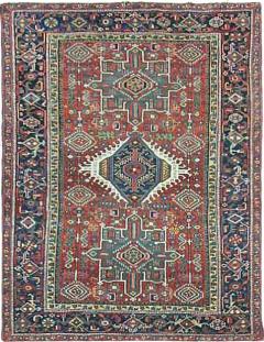 Antique Persian Karaja Heriz Rug 411 x 65 Excellent - 4099375