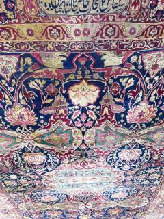 Antique Persian Kermanshah Laver Carpet c 1880s A sign rug - 3971099