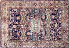 Antique Persian Kermanshah Laver Carpet c 1880s A sign rug - 3971134