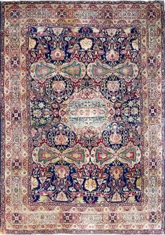Antique Persian Kermanshah Laver Carpet c 1880s A sign rug - 4053994
