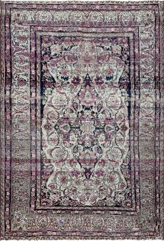 Antique Persian Kermanshah Laver Carpet c 1880s Extremally Fine - 4362236
