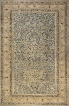 Antique Persian Khorassan Botanic Handmade Wool Rug - 2445431