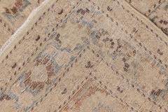Antique Persian Khorassan Gray Beige Indigo Rust and Warm Brown Wool Rug - 2454646