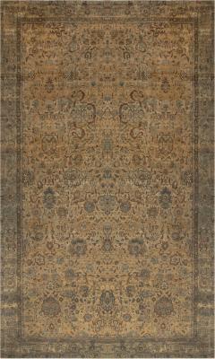 Antique Persian Kirman Botanic Handmade Wool Rug - 2465262