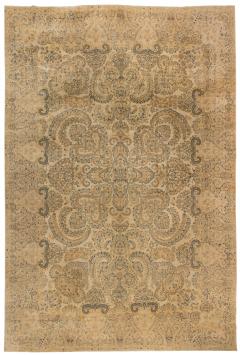 Antique Persian Kirman Camel Handmade Wool Rug - 2447803