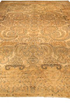 Antique Persian Kirman Camel Handmade Wool Rug - 2447804