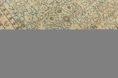 Antique Persian Kirman Rug in Beige Blue and Brown - 2454353