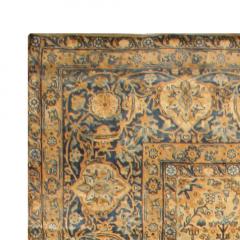 Antique Persian Kirman Yellow Handmade Wool Rug - 2447583