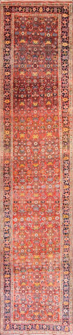 Antique Persian Kurdish Bidjar Runner 38 x 176  - 4359557