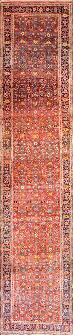 Antique Persian Kurdish Bidjar Runner 38 x 176  - 4003469