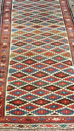 Antique Persian Kurdish Jaft Runner - 3967363