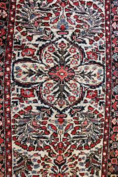 Antique Persian Lilihan Sarouk Runner Ivory Color 28 x 98  - 3969154