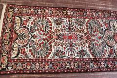 Antique Persian Lilihan Sarouk Runner Ivory Color 28 x 98  - 3969217