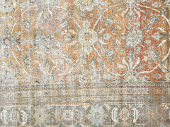 Antique Persian Mahal Rug 102 x 1211  - 4062094