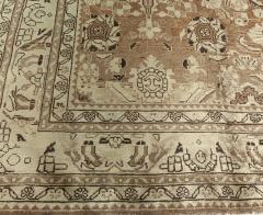 Antique Persian Malayer Brown Handwoven Wool Rug - 2454704