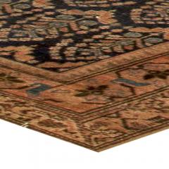 Antique Persian Malayer Orange Handwoven Wool Rug - 2447628