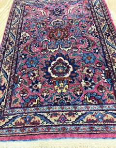 Antique Persian Mashhad Amogli Rug Rare - 3971694