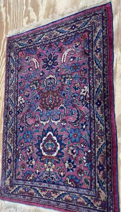 Antique Persian Mashhad Amogli Rug Rare - 3971705