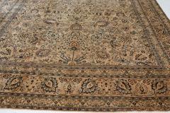 Antique Persian Meshad Botanic Handmade Wool Rug - 2446667