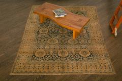 Antique Persian Meshad Botanic Handmade Wool Rug - 2454494
