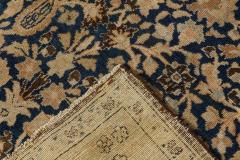 Antique Persian Meshad Rug in Beige Blue and Brown - 2454307