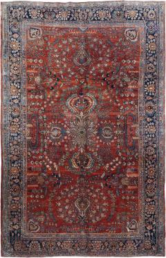 Antique Persian Mohajeran Sarouk Rug 71 x 111  - 4277337