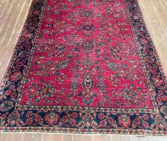 Antique Persian Mohajeran Sarouk Rug c 1910 4 x 64  - 3969549