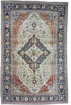 Antique Persian Mohtasham Kashan Rug 4 2 x 6 5  - 4321080