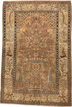 Antique Persian Mohtasham Kashan Rug 4 5 x 6 6  - 4297354