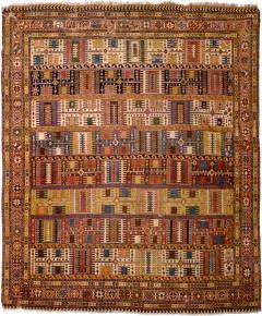Antique Persian Qashqai Wool Foundation Rug 6 0 x 7 1  - 4458627