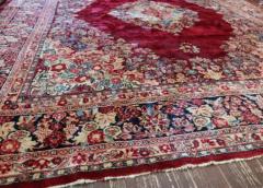Antique Persian Sarouk Carpet Classic Design 104 x 133  - 3969067