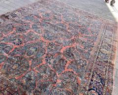 Antique Persian Sarouk Carpet garden design - 3971182