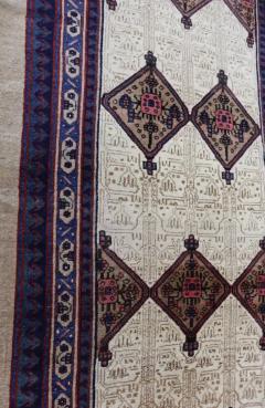Antique Persian Serab Serapi Gallery Size Rug Camel Color 46 x 104 c 1880 - 3969098