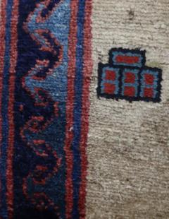 Antique Persian Serab Serapi Gallery Size Rug Camel Color 46 x 104 c 1880 - 3969159