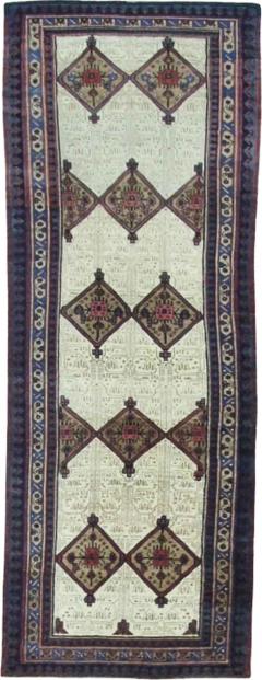 Antique Persian Serab Serapi Gallery Size Rug Camel Color 46 x 104 c 1880 - 4099383