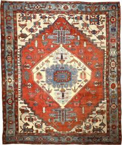 Antique Persian Serapi Rug 9 7 x 11 6  - 4297351